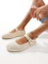 ASOS DESIGN Juliette mary jane espadrille in natural