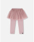 Фото #1 товара Baby Girls Baby Leggings With Tulle Skirt Lilac