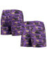 Плавки FOCO Purple LSU Tigers Island Palm Swim Trunks