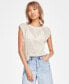 ფოტო #1 პროდუქტის Women's Ribbed Sleeveless Sweater Vest