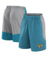 ფოტო #1 პროდუქტის Men's Teal Jacksonville Jaguars Big Tall Team Logo Shorts