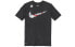 Фото #1 товара Nike DRI-FIT Big Swoosh 篮球短袖T恤 男款 黑色 / Футболка Nike DRI-FIT Big Swoosh T BQ3658-010