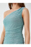 Фото #5 товара Вечернее платье Koton Mini с одним плечом и драпировкой