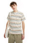 Vans cullen striped t-shirt in green multi grün, 2XL - фото #1