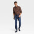 Фото #2 товара Men's Slim Straight Fit Jeans - Goodfellow & Co Dark Denim Wash 40x32