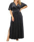 Фото #1 товара Women's Plus Size Verona Velvet Evening Gown