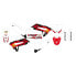 BLACKBIRD RACING Honda CRF 250 F Ref:2148AA/01 Graphic Kit