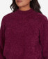 Women's Classic Chenille Diamond Stitch Turtleneck Sweater Розовый, M - фото #19