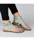 Фото #7 товара Women's Tangie Ankle Strap Flat Sandals