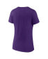 Фото #4 товара Women's Purple ECU Pirates Evergreen Campus V-Neck T-shirt