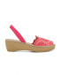 Фото #2 товара Women's Fine Glass Laser Wedge Sandals