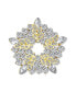 Фото #1 товара Брошь Bling Jewelry Golden Crystal Circle Wreath