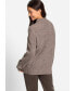 ფოტო #3 პროდუქტის Long Sleeve Diamond Stitch Mock Neck Sweater