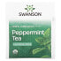 Фото #3 товара Swanson, 100% органический мятный чай, 20 чайных пакетиков, 30 г (1,05 унции)