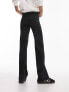 Фото #7 товара Topshop acid wash straight leg trouser black