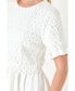 Women's Mixed Media Lace Dress