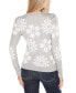 ფოტო #2 პროდუქტის Women's Floral Crew Neck Sweater