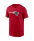 Фото #3 товара Men's Red New England Patriots Primary Logo T-shirt