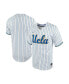 Фото #1 товара Men's White, Blue UCLA Bruins Pinstripe Replica Full-Button Baseball Jersey