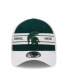 Фото #2 товара Men's Green, White Michigan State Spartans Banded 39THIRTY Flex Hat