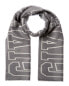 Фото #1 товара Шарф GIVENCHY College Wool & Silk-Blend Scarf Men's Grey