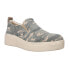 Фото #3 товара TOMS Tristan Camo Wedge Womens Green Sneakers Casual Shoes 10017960T
