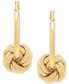 ფოტო #3 პროდუქტის Love Knot Drop Earrings in 14k Gold