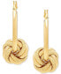 Love Knot Drop Earrings in 14k Gold