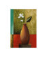 Фото #1 товара Pablo Esteban Flower in Vase with Squares Canvas Art - 19.5" x 26"