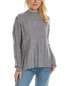 Фото #1 товара Forte Cashmere Wide Rib Funnel Cashmere Pullover Women's
