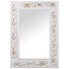 Wall mirror Alexandra House Living White Wood Rectangular 7 x 57 x 84 cm