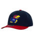 ფოტო #1 პროდუქტის Men's Navy/Red Kansas Jayhawks 2-Tone 2.0 Snapback Hat