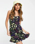 Фото #2 товара Nobody's Child Lucia mini dress in multicoloured fruit print