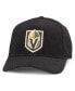 Фото #1 товара Men's Black Vegas Golden Knights Corduroy Chain Stitch Adjustable Hat