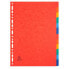 Разделители Exacompta 1412E Картонная бумага Разноцветный (12 штук)
