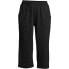 Plus Size Sport Knit High Rise Elastic Waist Pull On Capri Pants