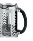 Фото #2 товара Glass and Stainless Steel Chevron 33.8-Oz. French Press