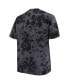 Фото #4 товара Men's Black Phoenix Suns Big and Tall Marble Dye Tonal Performance T-shirt