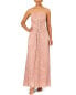 Aidan Mattox Strapless Pleated Gown Women's 16