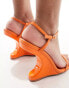Фото #6 товара Simmi London Aja curved heeled sandal in orange