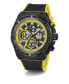 Men's Multi-Function Black Nylon, Silicone Watch, 47mm