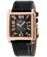 ფოტო #1 პროდუქტის Women's Avenue of Americas Mini Swiss Quartz Italian Black Leather Strap Watch 32mm