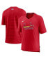 Фото #1 товара Men's Red St. Louis Cardinals Authentic Collection Pregame Raglan Performance V-Neck T-shirt