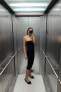 Фото #1 товара Трикотажное платье stretch с открытыми плечами ZARA