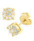 Фото #1 товара Серьги Macy's Diamond Stud 1/4 ct 14k Gold