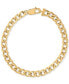 ფოტო #3 პროდუქტის Curb Link Chain Bracelet in Gold-Tone Ion-Plated Stainless Steel, Created for Macy's ( Also available in Stainless Steel)
