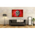 Wandbild Skull On Red