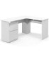 Фото #1 товара L-Shaped Computer Desk with Letter File Drawer