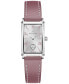 ფოტო #1 პროდუქტის Women's Swiss Ardmore Rose Leather Strap Watch 18.7x27mm