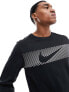 Nike Running Miler Dri-FIT flash long sleeve in black